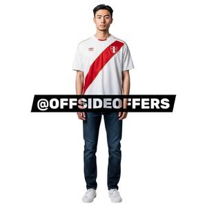 Peru Home Soccer Jersey World Cup 2018 Size Small